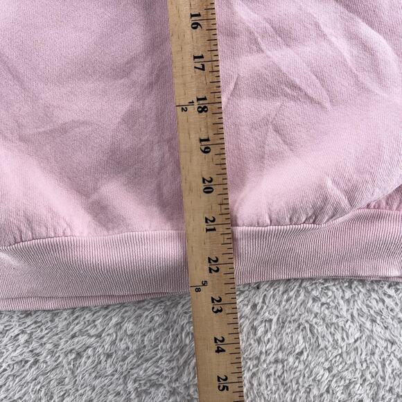 Vintage Fruit Of The Loom Sweatshirt Mens L Pink M&M Auto Transmissions Car 90s - Picture 6 of 9